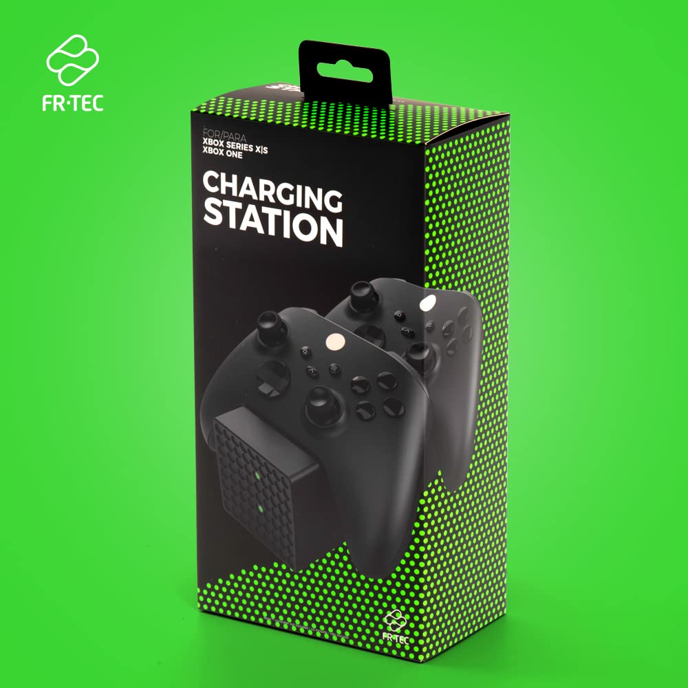 Frtec - Base De Carga Dual Para Mandos InaláMbricos De XBOX - Series X|S, Incluye 2 baterías Recargables Frtec - Base De Carga Dual Para Mandos InaláMbricos De XBOX - Series X|S, Incluye 2 baterías Recargables